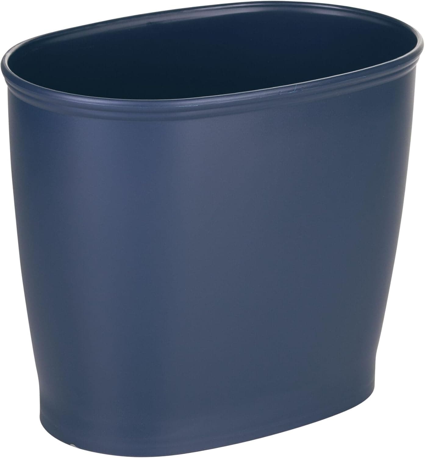 Compact Bathroom Trash Can in Navy Blue