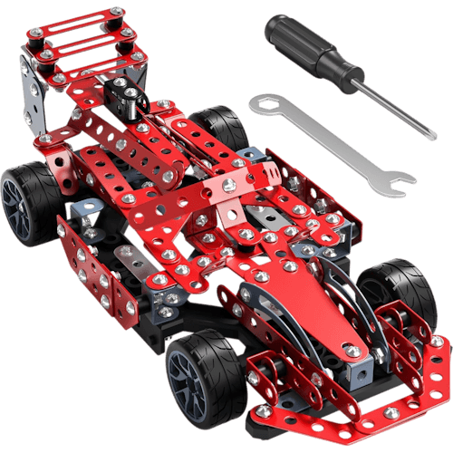 Black+Decker Jr 287-Piece Constructor Racer Set