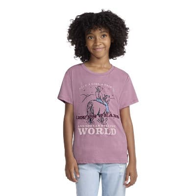 Levi's® Girls' Short Sleeve Graphic T-Shirt - Pink M