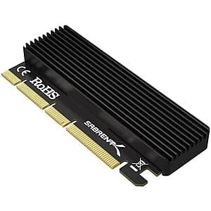 Sabrent NVMe SSD to PCIe Card with Aluminum Heat Sink - Just $13.50