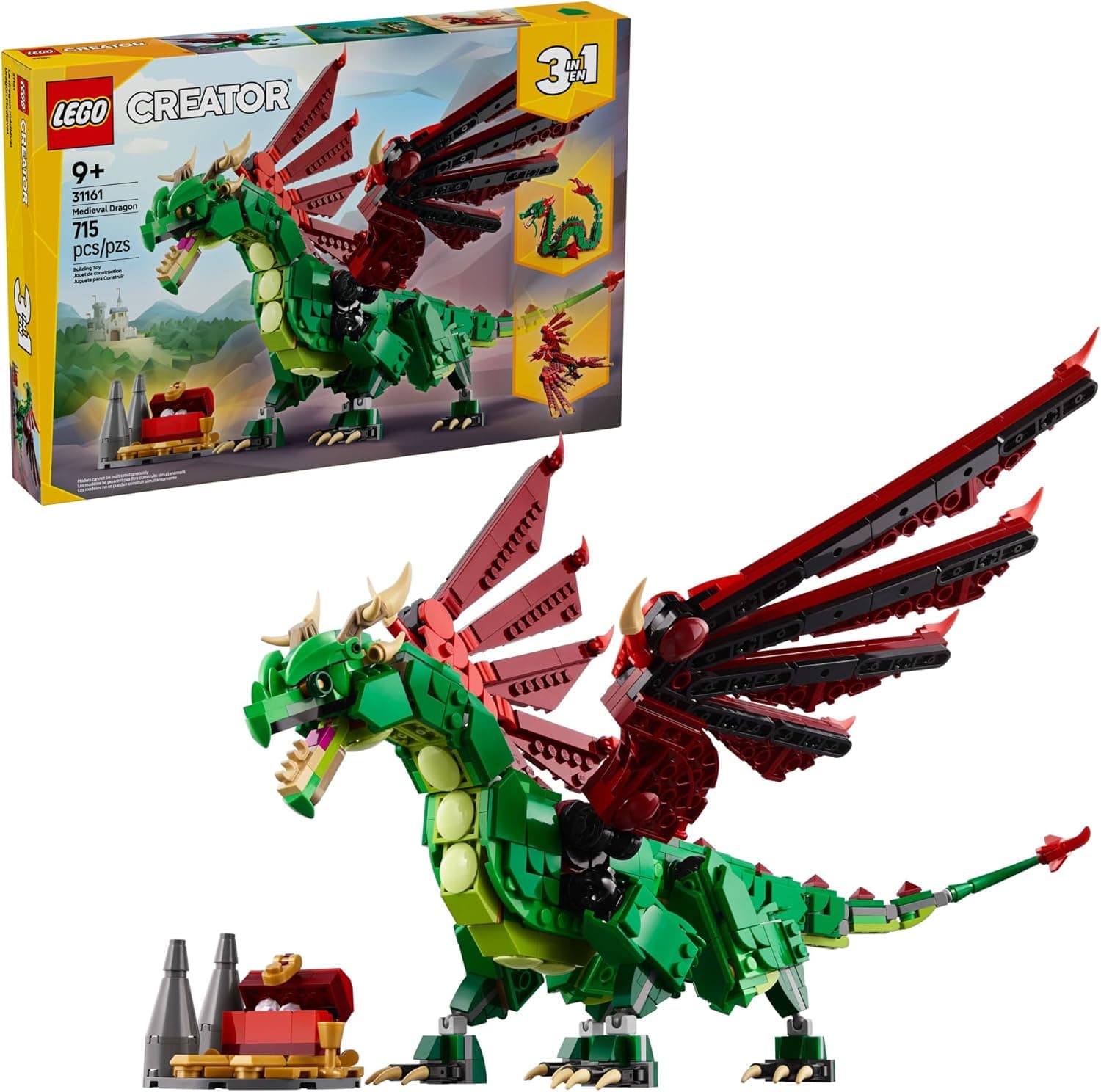 Unleash Your Imagination with LEGO Creator 3-in-1 Medieval Dragon
