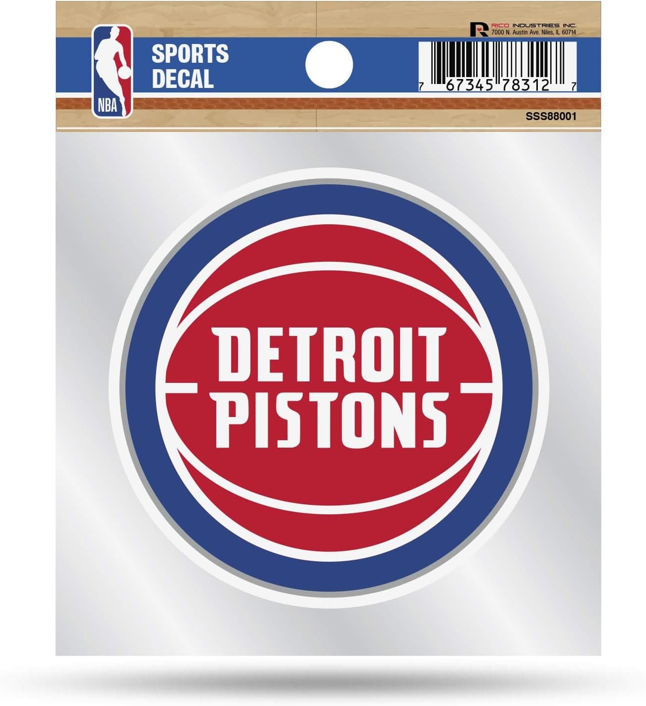 Decorate Your Space with Pistons Pride: NBA Basketball Decal