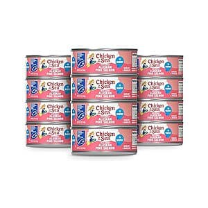 Chicken of the Sea Alaskan Pink Canned Salmon in Water - 12-Count