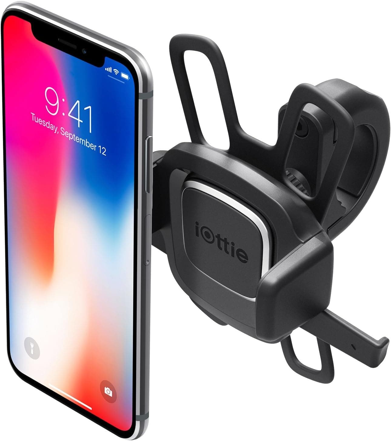 iOttie Easy One Touch 4 Bike Phone Mount Holder Bicycle Handlebar Cradle Quick-Release Lock, Secure Phone Holder for iPhone 17 16 15 Samsung Google Smartphones