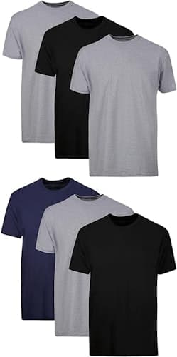 Hanes Men's Stay-Tucked Cotton Undershirt 6-Pack