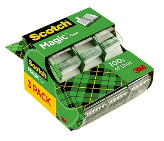 6-Pack Scotch Magic Tape (3.4" x 300") Amazon