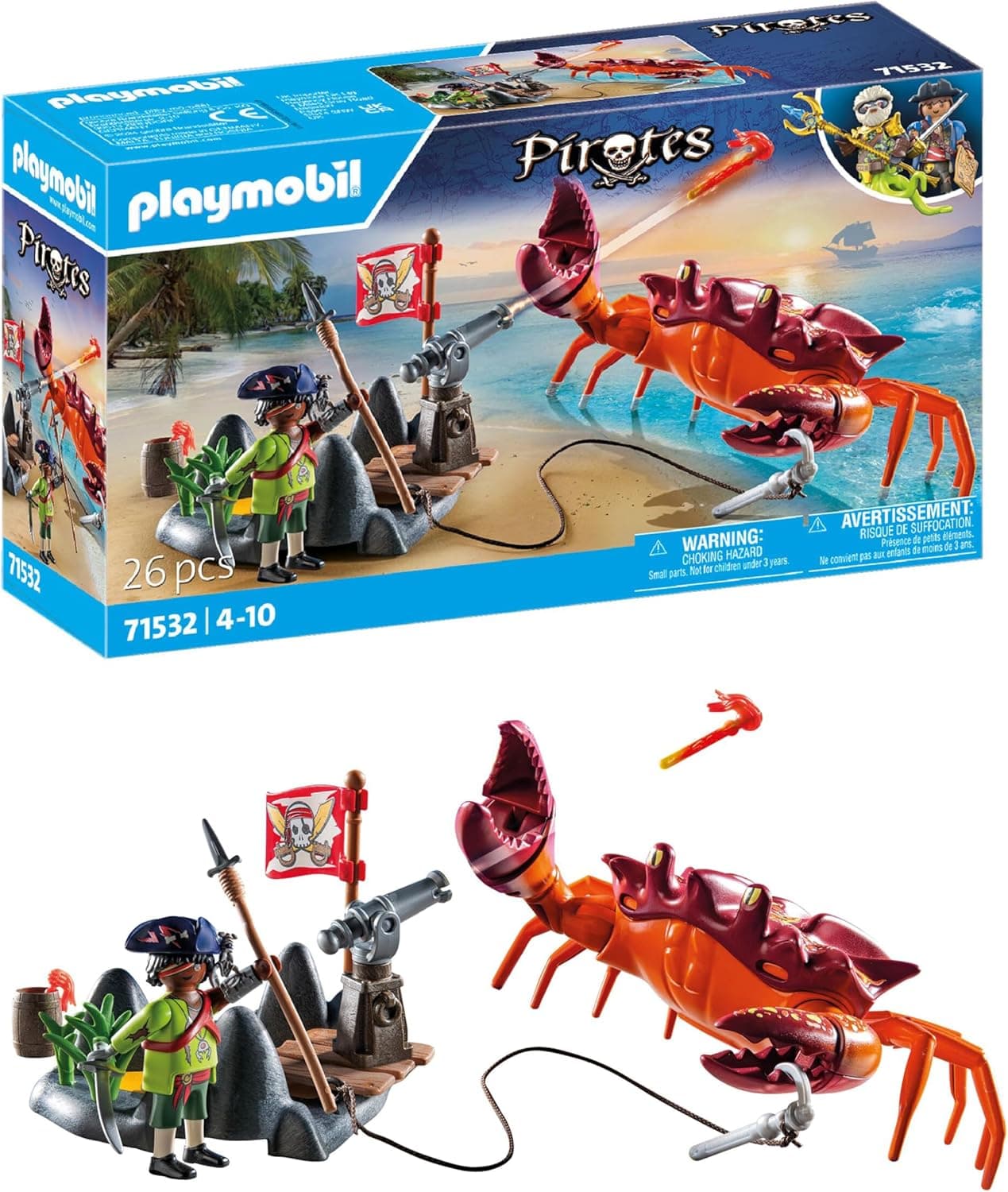 Sail the High Seas with Playmobil Pirates' Giant Crab Battle