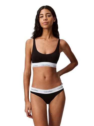 Calvin Klein Women's Modern Cotton Thong, Black, XL