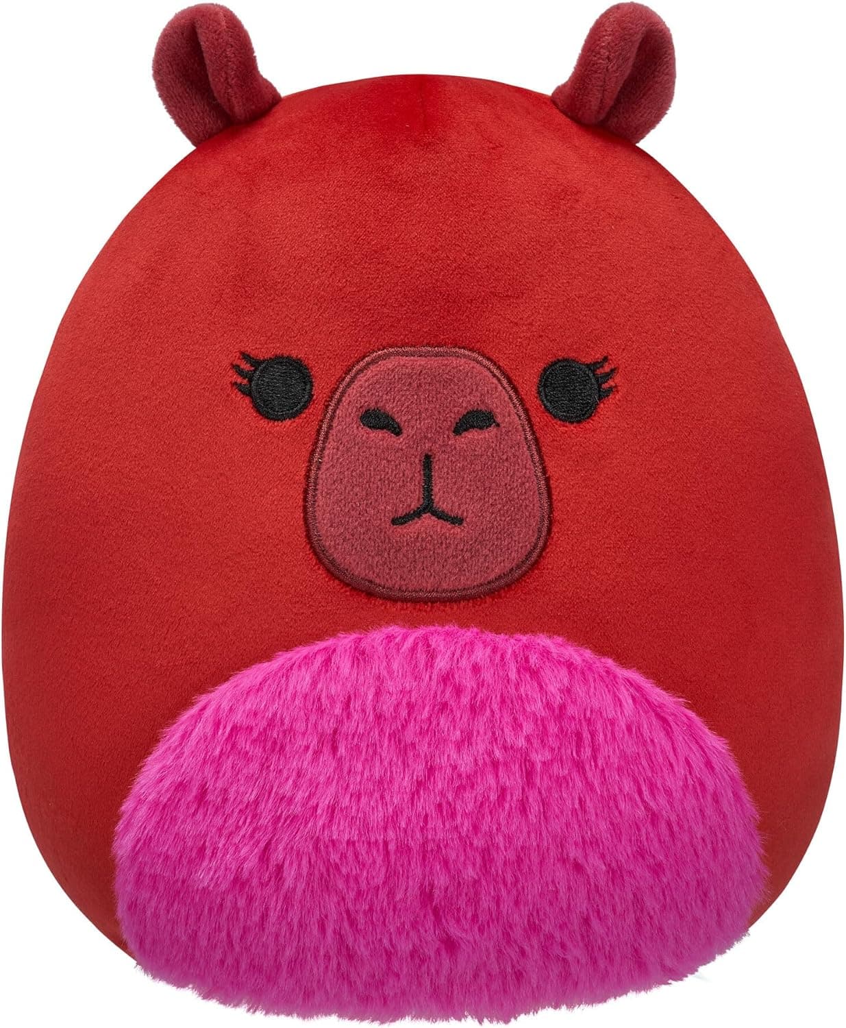 Cuddly Capybara Plush: Squishmallows Marcia Maroon 8-Inch