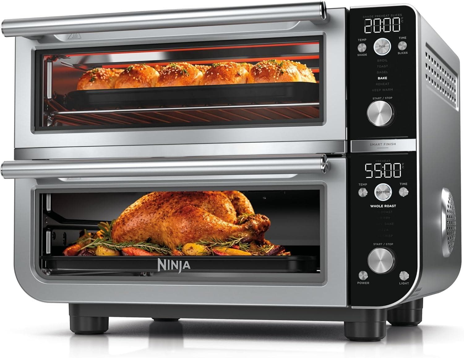 12-in-1 Ninja Double Oven Pro Smart XL Countertop Oven & Air Fryer Amazon