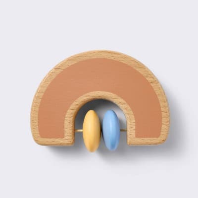Wooden Baby Rattle - Rainbow - Cloud Island™