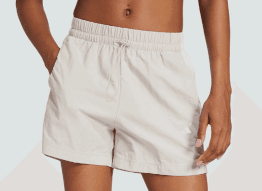 adidas Women's Essentials 3-Stripes Lifestyle Woven Shorts