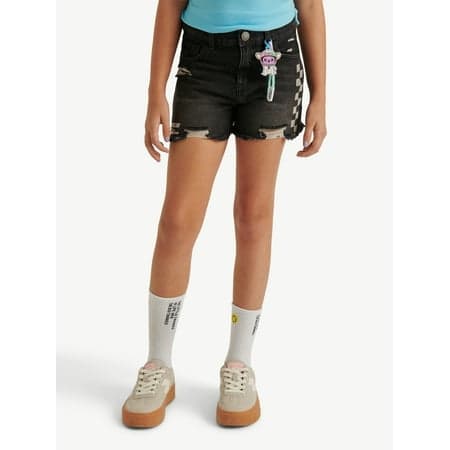 Justice Girl's NASCAR X Justice Collab Denim Short, Sizes XS - XLP, Slim & Plus