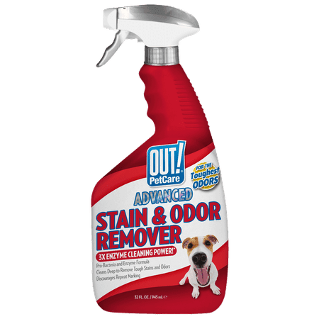 Out Advanced Pro-Bacteria Dog and Cat Stain and Odor Remover - 32oz.