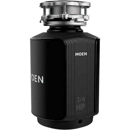Moen GXS75C Host Series 3/4 HP Continuous Feed Garbage Disposal with Sound Reduction, Power Cord Included