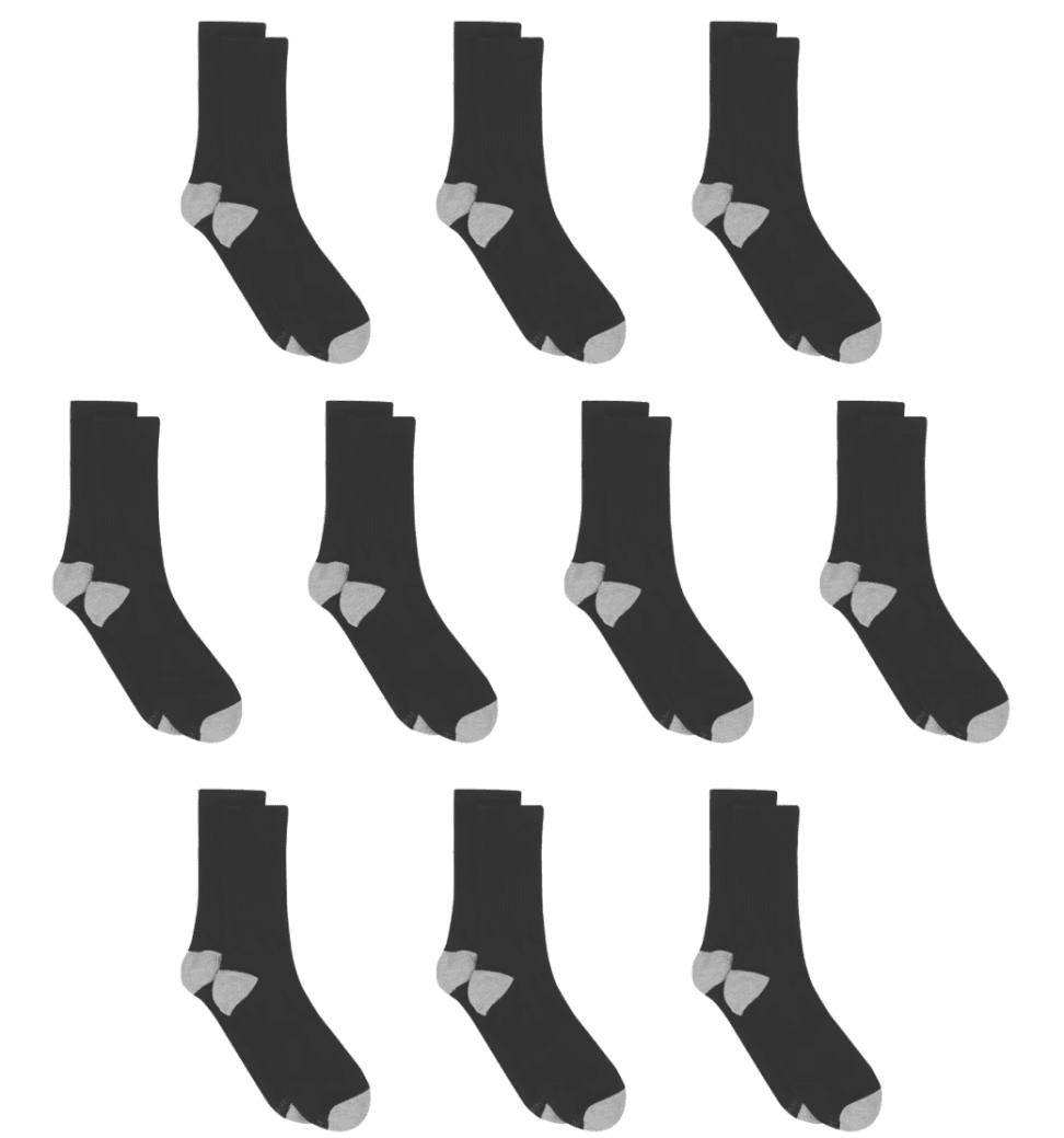 Hanes Men's Lightweight Comfort Socks - 50% Off at Walmart