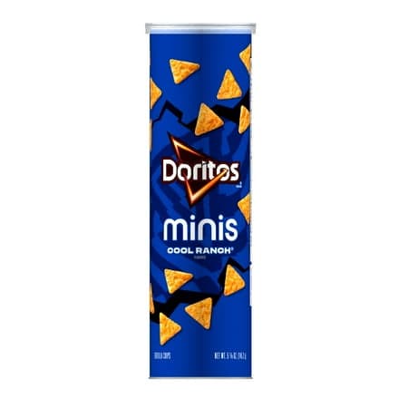 Doritos Minis Tortilla Chips Cool Ranch Flavored, 5.125 oz, Canister