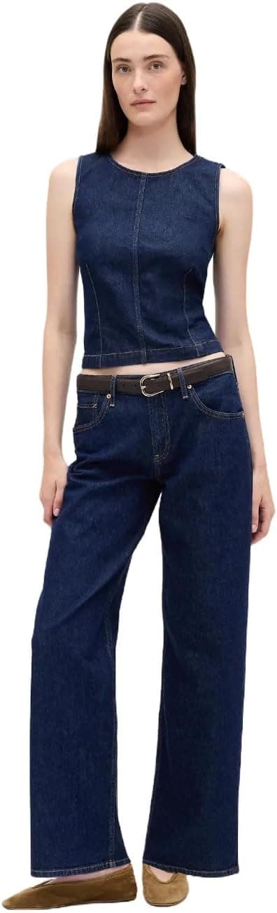 Gap Women's '90s Low Rise Loose Jeans - Dark Indigo