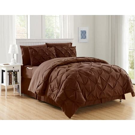 Elegant Comfort 8 Pieces Bed-in-a-Bag, King with Shams