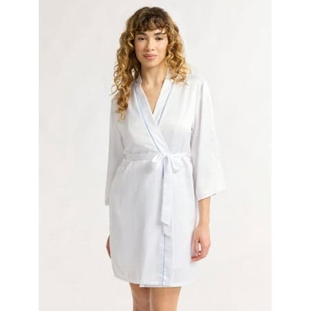 Joyspun Women’s and Women’s Plus Bridal Satin Robe, Sizes XS to 3X