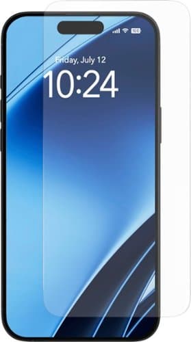 Insignia™ - Anti-Reflective Glass Screen Protector for iPhone 16 and iPhone 15 (3-Pack) - Clear