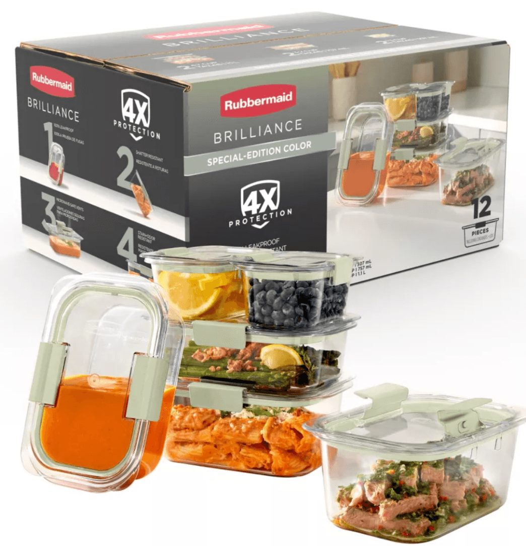 Rubbermaid Brilliance Food Storage Containers - 60% Off