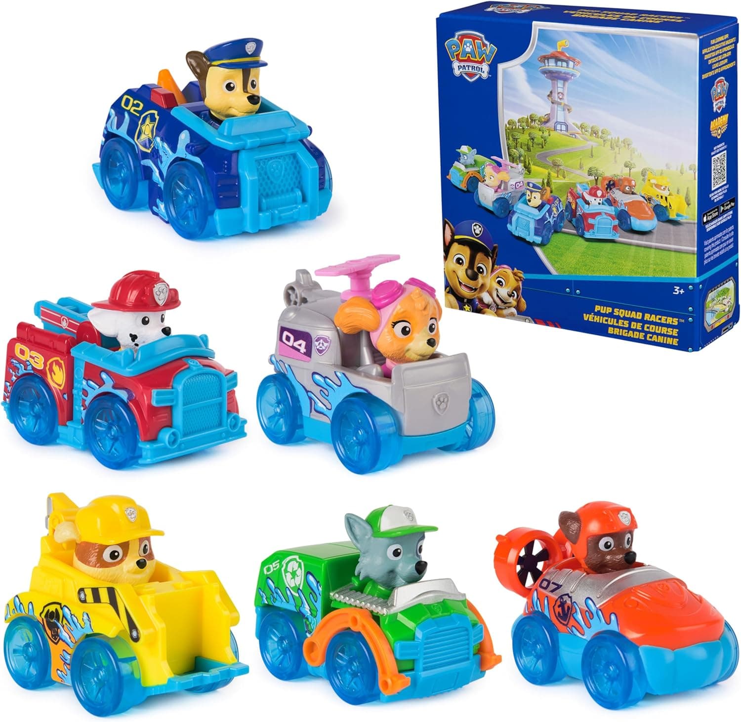 Unleash the Pup Squad Racers! 6-Pack PAW Patrol Vehicles