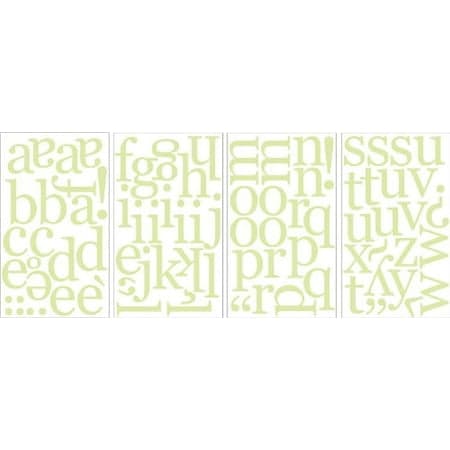WallPops! Pea Pod Green Alphabet Set Wall Decals