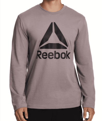 Get Reebok Men's Core Graphic Long Sleeve Top at Walmart
