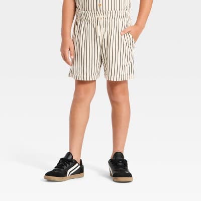 Grayson Threads Kids Boys' 'At the Knee' Pull-On Shorts - Beige L