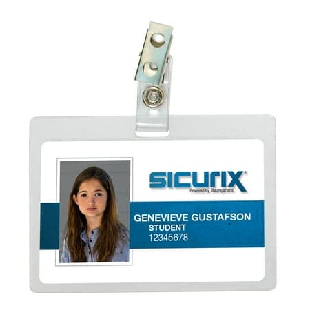 Baumgartens Sicurix Clip Self-Lamtg. Badge Holders