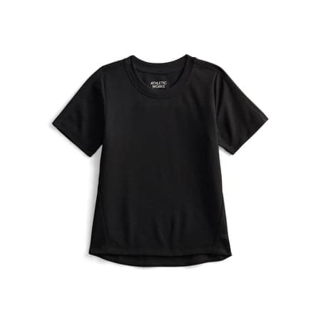 Athletic Works Boys Textured Performance Tee with Short Sleeves, Sizes 4-18 & Husky