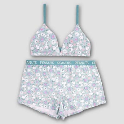 Women's Snoopy Cami & Boxer Set - Multicolor M