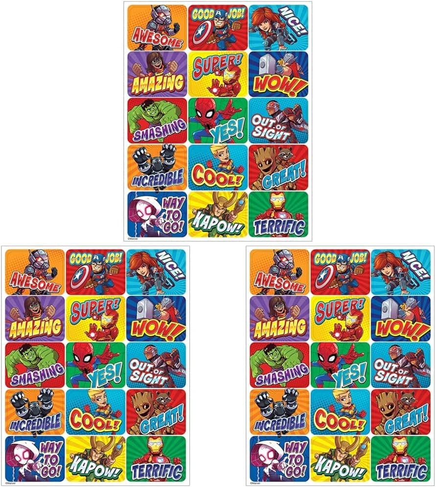 Eureka Marvel Superhero Sticker Pack - 59% Off