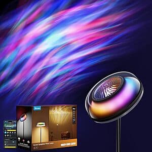 Govee RGBIC Uplighter Floor Lamp with Ripple Projector for Prime Members