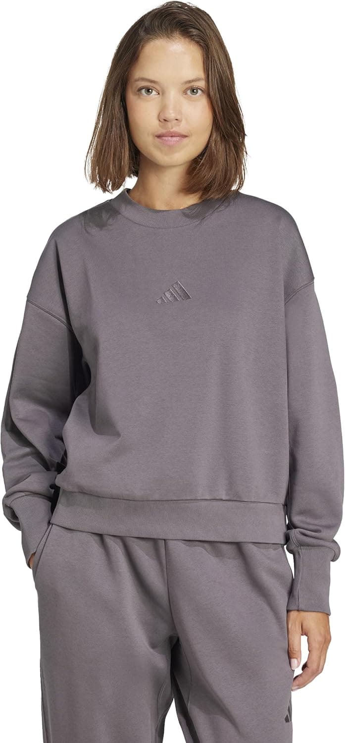 Save Big on adidas Women's Fleece Sweatshirt - Grey Strata