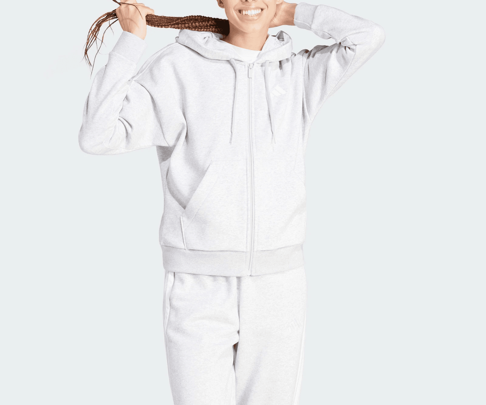 Adidas Essentials 3-Stripes Fleece Hoodie - 70% Off