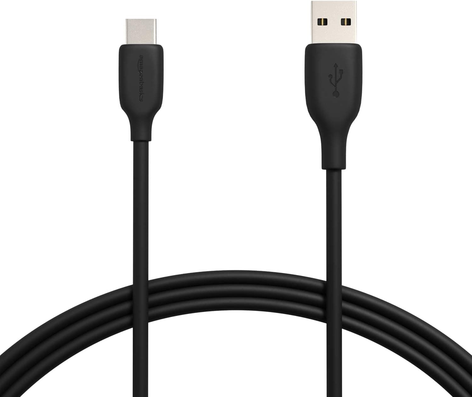 Amazon Basics USB-C to USB-A Fast Charger Cable, 6 Ft, Black