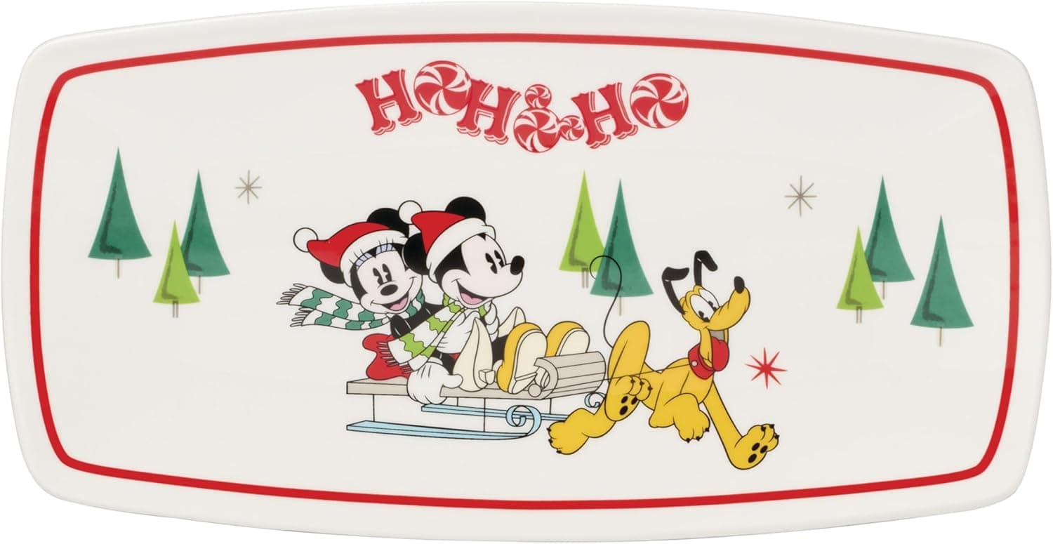 Elegant Lenox Disney Holiday Serving Tray - 70% Off