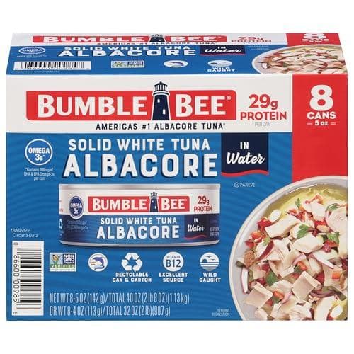 Bumble Bee Solid White Albacore Tuna - 8 Pack