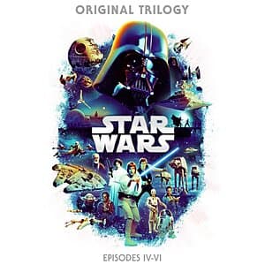 Star Wars Trilogy Films (1977-2019) in 4K Digital for $20 Each