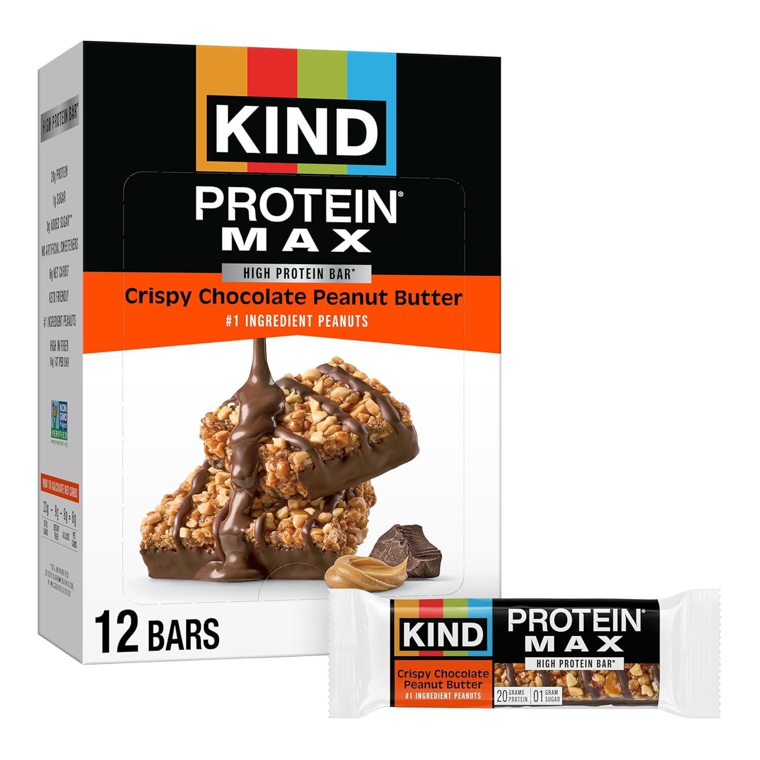 Grab a Pack of 12 KIND Protein MAX Snack Bars