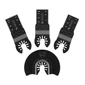 4-Pc RYOBI Wood Oscillating Multi-Tool Blade Set $12.95 + Free S&H