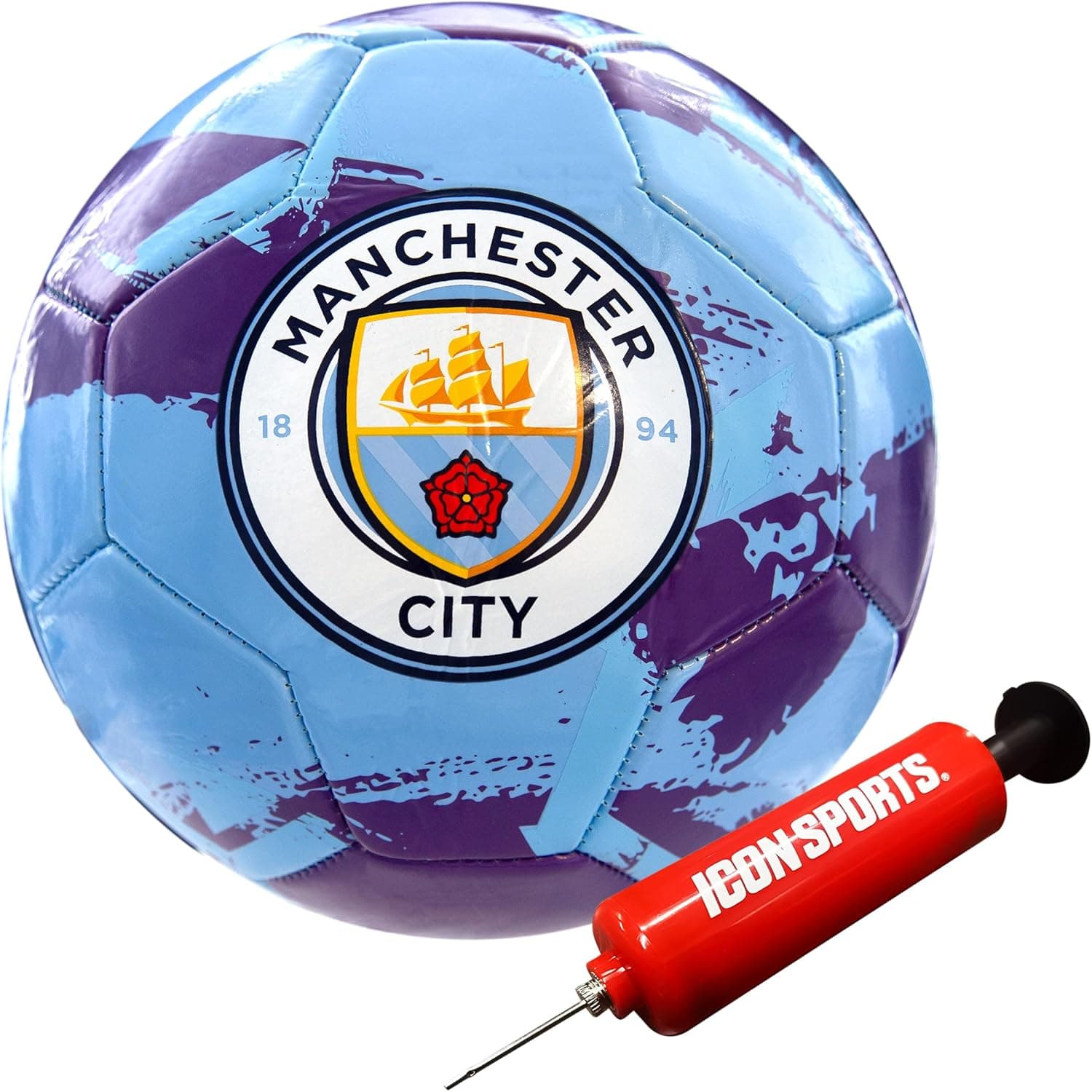 Official Manchester City FC Soccer Ball - Light Blue Size 5