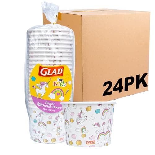 Unicorn-Themed Paper Snack Bowls - 57% Off