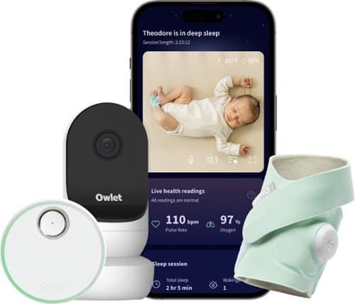 Owlet Dream Duo (Gen 2) - Smart Baby Monitor Bundle with Sock & Cam