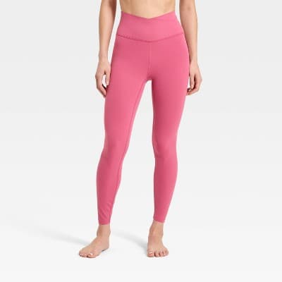 Women's Everyday Soft Ultra High-Rise Crossover 7/8 Leggings - All in Motion™ Dark Mauve L