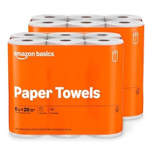 Stock Up on Amazon Basics Paper Towels: 48% Off