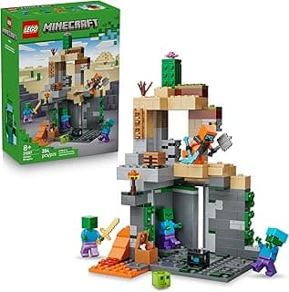 LEGO Minecraft Zombie Dungeon Building & Pretend Play Toy for Boys & Girls - Video Game Playset & Toy Figures for Kids, Ages 8+ - W/Wandering Wastelands Minifigure - Gift Idea for Birthdays - 21587