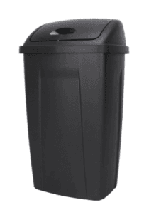 Mainstays 13-Gallon Kitchen Trash Can with Swing Top Lid